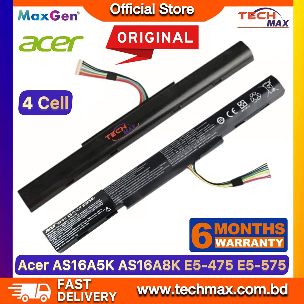 ORIGINAL Acer AS16A5K battery For Aspire E5-523 E5-553 E5-576 E5-774G N16Q2 E5-576G E5-575G E5-475 F5-573 E5-575-52JF E5-575-33BM E5-575G-76YK E5-575-54SM E5-575G-57D4 E5-576-392H E5-575-54E8 Series Premium Laptop Battery 1 Original Acer AS16A5K battery for Aspire E5-575 E5-576 E5-774G laptop models