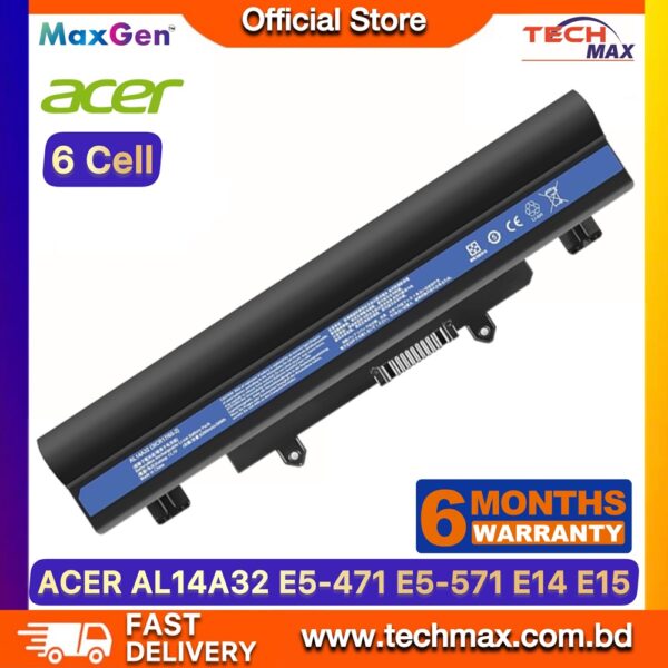 Acer AL14A32 battery for E5-571 E5-411 E5-511 E15 laptop models