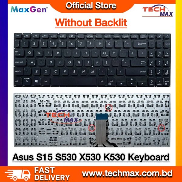 ASUS VivoBook S15 S530 X530 K530 Keyboard replacement black layout