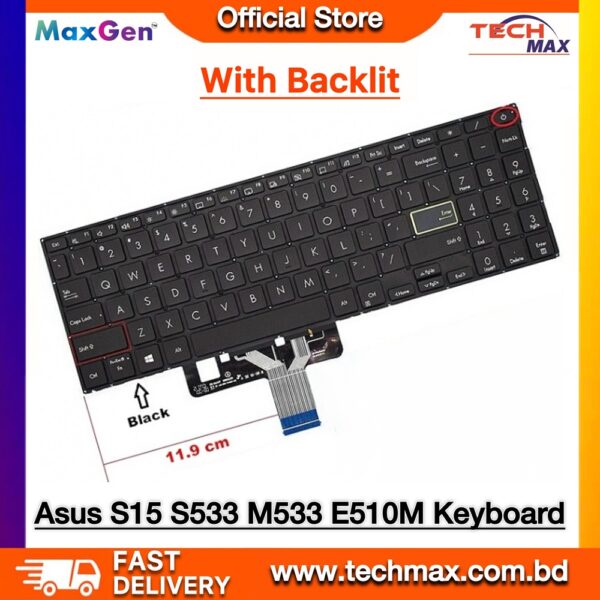 ASUS VivoBook S533 M533 E510 X521 Keyboard VivoBook S533 S533E S533EA S533F S533FA Backlit Laptop Keyboard