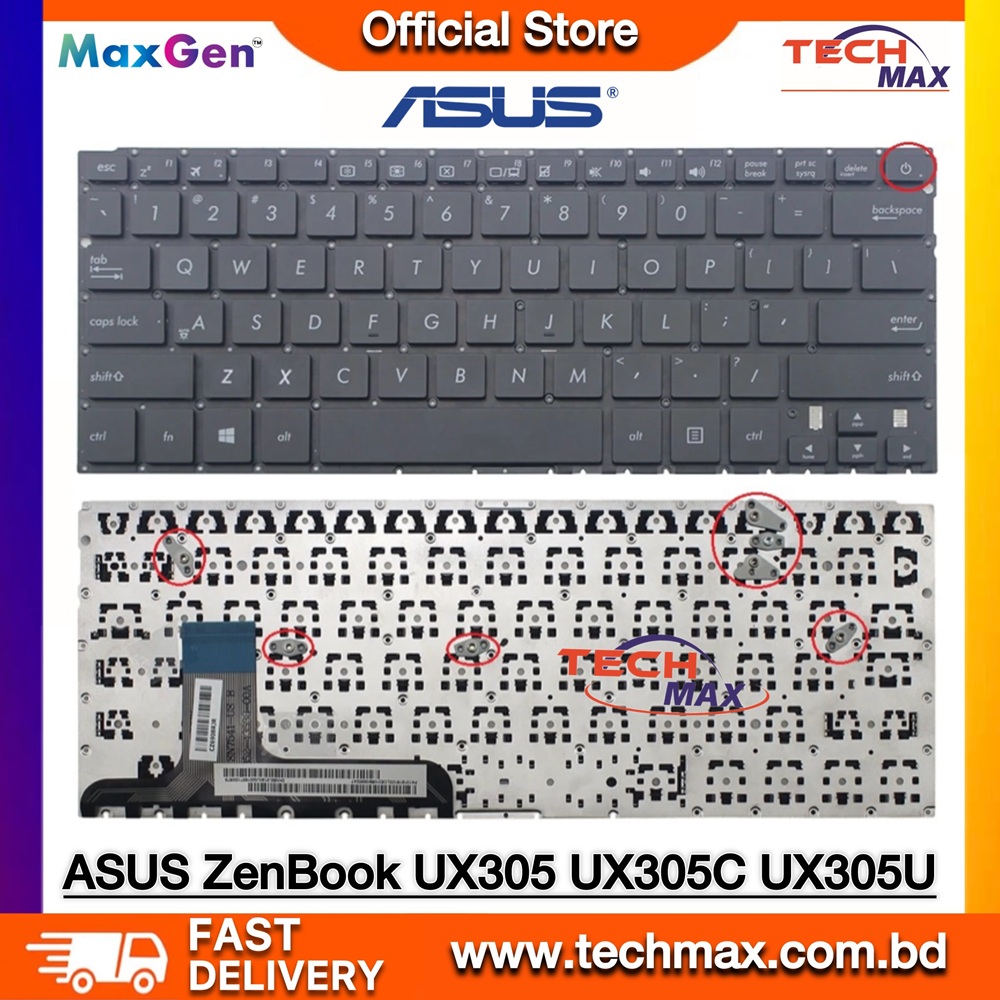 ASUS ZenBook UX305 UX305LA UX305UA UX305CA UX305F Series Premium Laptop Keyboard 1 ASUS ZenBook UX305 UX305LA Keyboard premium laptop keyboard