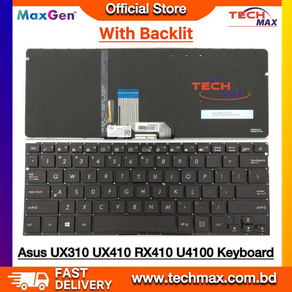 ASUS ZenBook UX310 UX410 UX310UA UX310UQ UX410U UX410UA UX410UQ RX410U RX310 Series Premium Backlit Laptop Keyboard 1 ASUS ZenBook UX310 UX410 Keyboard UX310UA UX410UA premium backlit laptop keyboard