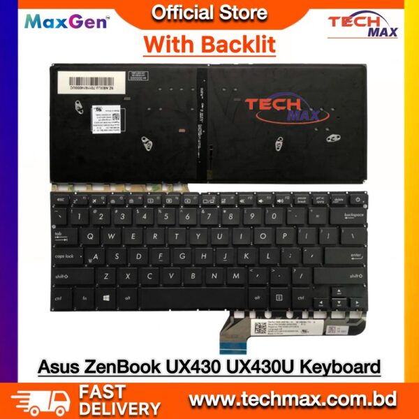 ASUS ZenBook UX430 UX430U Backlit Keyboard