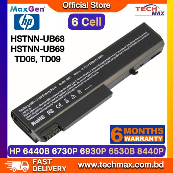 HP TD06 TD09 Battery for EliteBook 8440P 6930P 8440W ProBook 6440B 6540B