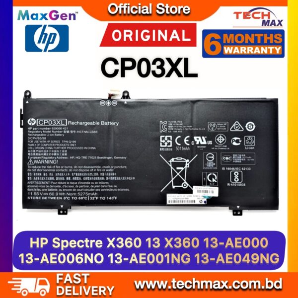 Original HP CP03XL Battery for Spectre x360 13-AE 13T-AE Laptop Battery