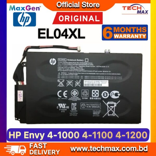 Original HP EL04XL Battery for Envy 4-1000 4T-1000 Laptop Battery