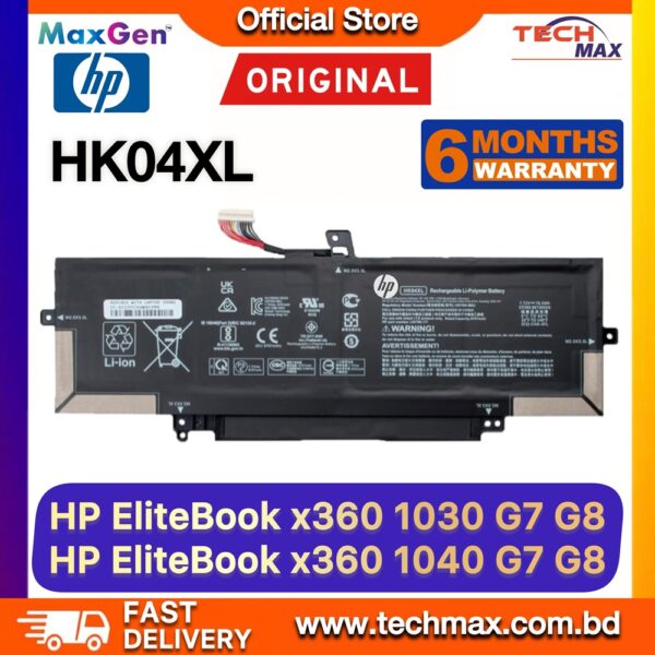 Original HP HK04XL Battery for EliteBook x360 1030 G7 1040 G7 Laptop Battery