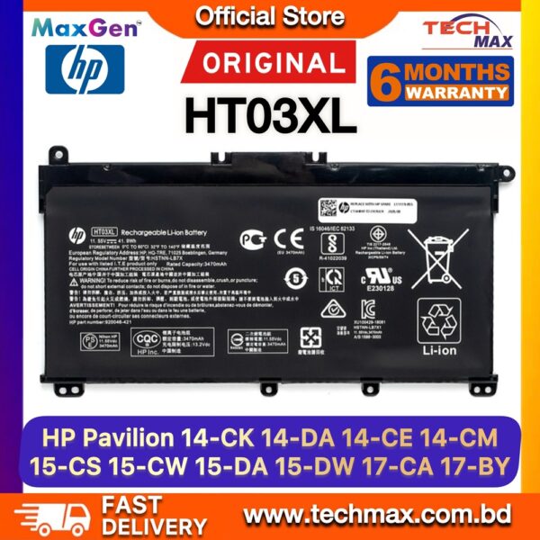 Original HP HT03XL Battery for Pavilion 14-CE 15-CS 15-DA 15-CW Laptop Battery