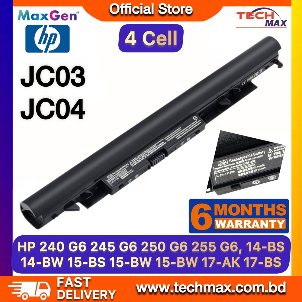 HP JC04, JC03 Battery For HP 14-BS, 14-BW, 15-BS, 15-BW, 5Q-BU, 15G-BR, 15Q-BY, 17-BS, HP Pavilion 240 G6, 245 G6, 250 G6, 255 G6, 17-AK TPN-W129, HSTNN-LB7W HSTNN-DB8E Series Premium Laptop Battery 1 HP JC04 JC03 Battery for 14-BS 15-BS 240 G6 250 G6 Laptop Battery