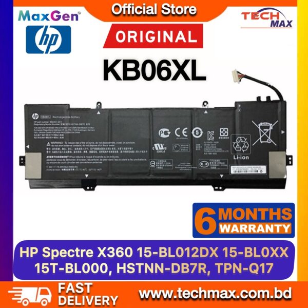 Original HP KB06XL Battery for Spectre x360 15-BL Series Laptop Battery