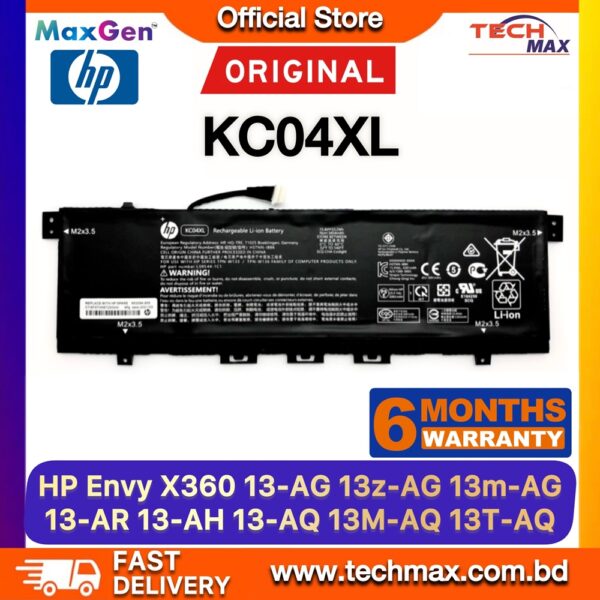 Original HP KC04XL Battery for Envy x360 13 Series Laptop Battery