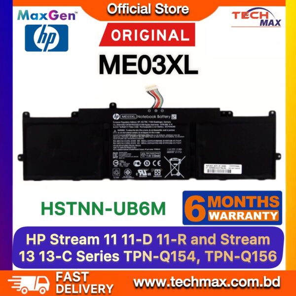 Original HP ME03XL Battery for Stream 11-D 11-R 13-C Laptop Battery