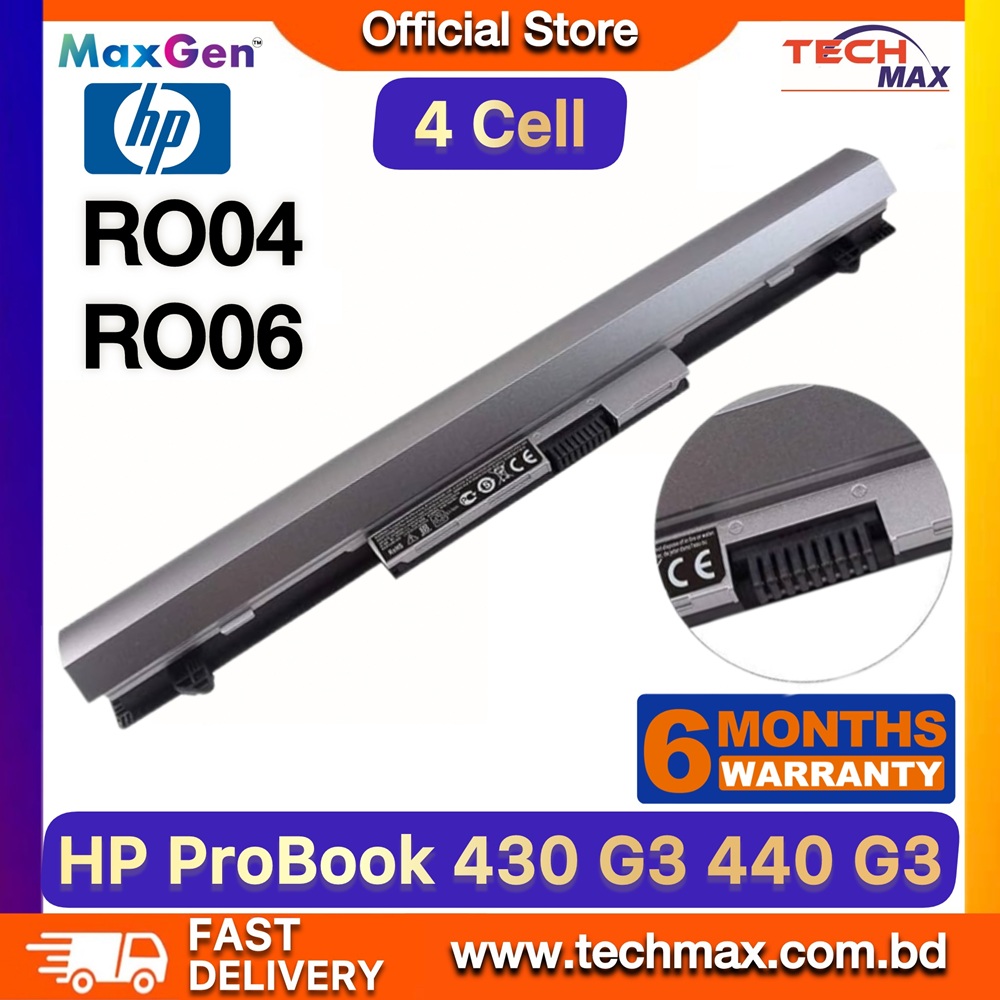 HP RO04 RO06XL Battery For HP ProBook 440 G3, 430 G3 Series HSTNN-PB6P, HSTNN-LB7A, HSTNN-DB7A, HSTNN-Q98C, HSTNN-Q96C, 805045-851, 805045-251, 805292-001, 811347-001, P3G13AA, P3G14AA Premium Laptop Battery 1 HP RO04 RO06XL Battery for ProBook 430 G3 440 G3 Laptop Battery