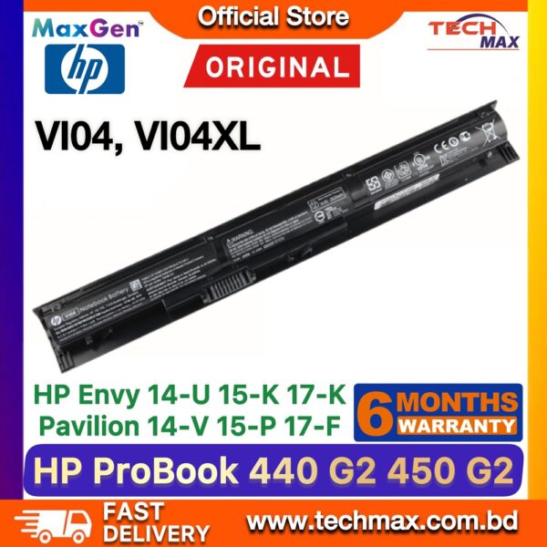 Original HP VI04 VI04XL Battery for ProBook 440 G2 450 G2 455 G2 Laptop Battery