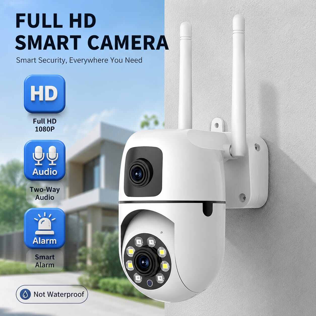 MaxGen SQ21 V380 PRO 6MP (3MP+3MP) Dual Lens WIFI IP Camera Wireless 360 Degree Robotic, Wide Angle, Auto Tracking, Ai Human Detect, Night Vision, Two Way Voice, Motion Detection PTZ CCTV Camera 2 MaxGen SQ21 V380 PRO 6MP Dual Lens WIFI IP Camera
