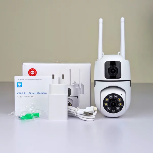 MaxGen SQ21 V380 PRO 6MP (3MP+3MP) Dual Lens WIFI IP Camera Wireless 360 Degree Robotic, Wide Angle, Auto Tracking, Ai Human Detect, Night Vision, Two Way Voice, Motion Detection PTZ CCTV Camera 5 MaxGen SQ21 V380 PRO 6MP Dual Lens WIFI IP Camera