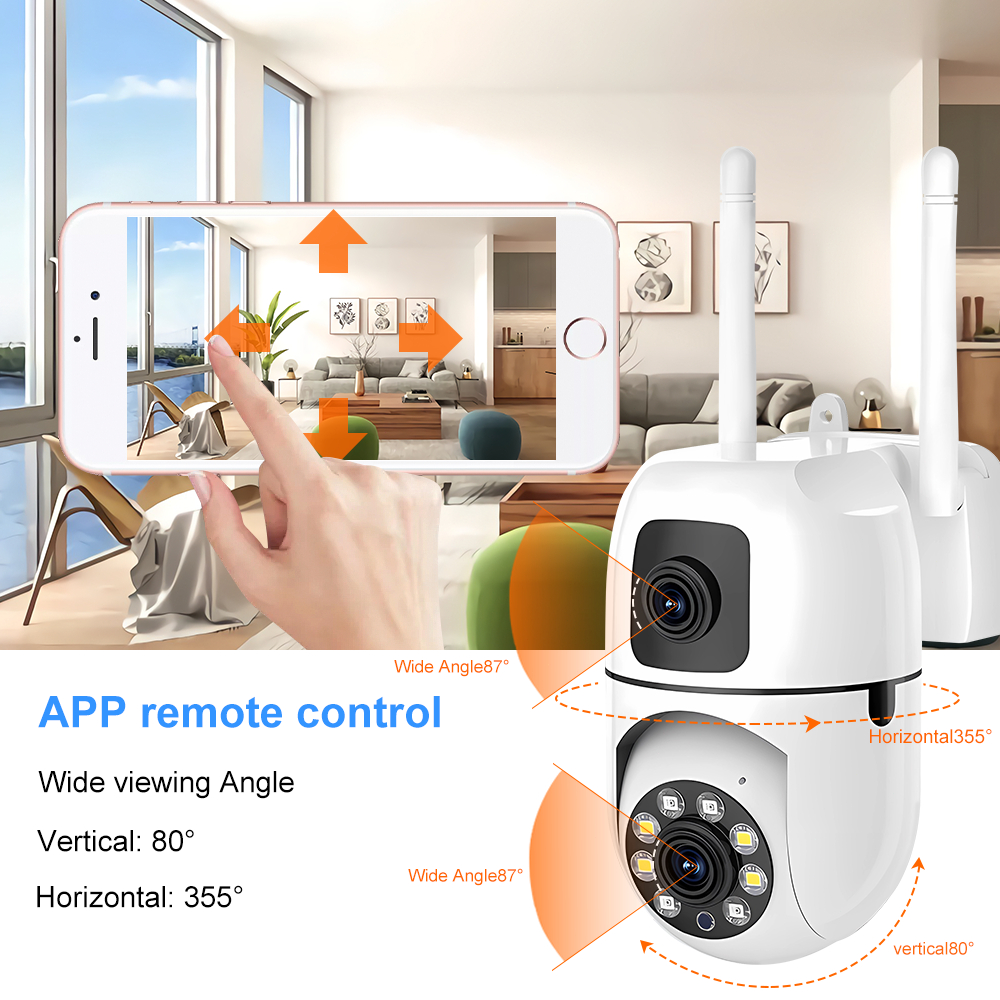 MaxGen SQ21 V380 PRO 6MP (3MP+3MP) Dual Lens WIFI IP Camera Wireless 360 Degree Robotic, Wide Angle, Auto Tracking, Ai Human Detect, Night Vision, Two Way Voice, Motion Detection PTZ CCTV Camera 3 MaxGen SQ21 V380 PRO 6MP Dual Lens WIFI IP Camera