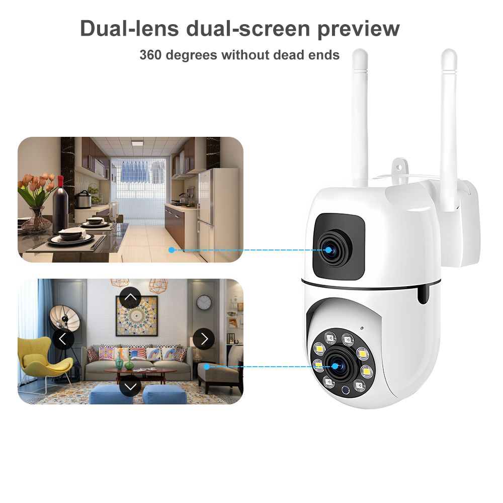 MaxGen SQ21 V380 PRO 6MP (3MP+3MP) Dual Lens WIFI IP Camera Wireless 360 Degree Robotic, Wide Angle, Auto Tracking, Ai Human Detect, Night Vision, Two Way Voice, Motion Detection PTZ CCTV Camera 4 MaxGen SQ21 V380 PRO 6MP Dual Lens WIFI IP Camera