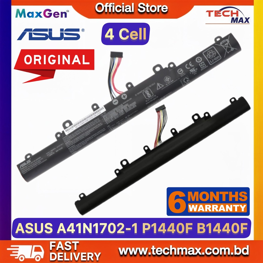 Original ASUS Expert Book A41N1702-1 Battery For ASUS P1440, P1440F, P1440FA, P1440FB, P1440UA, P1440UF, P1440U, P1448FB, P1448UF, PX434U, PE434UF, PX434P, B1440, B1440FA, X434UF, X440FA Series Laptop Battery 1 Original ASUS ExpertBook A41N1702-1 Battery for P1440 P1440FA P1448FB PX434U Laptop Battery