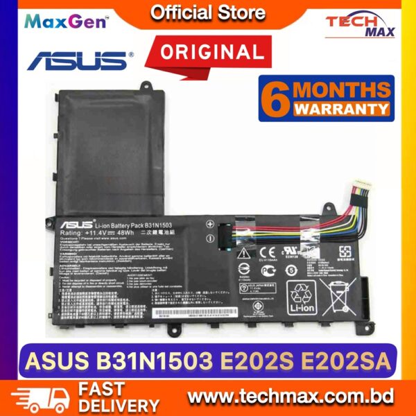 Original ASUS B31N1503 Battery for E202S E202SA R206SA Laptop Battery