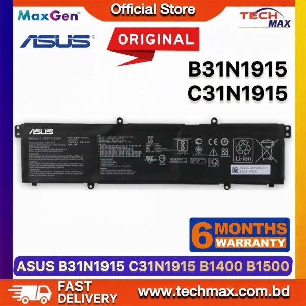 Original ASUS C31N1915 B31N1915 Battery for ExpertBook BR1100 B1400 B1500 Laptop Battery
