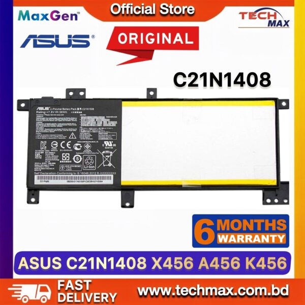 Original ASUS C21N1408 Battery for K555L V555L X555LN X555UA F555L Laptop Battery