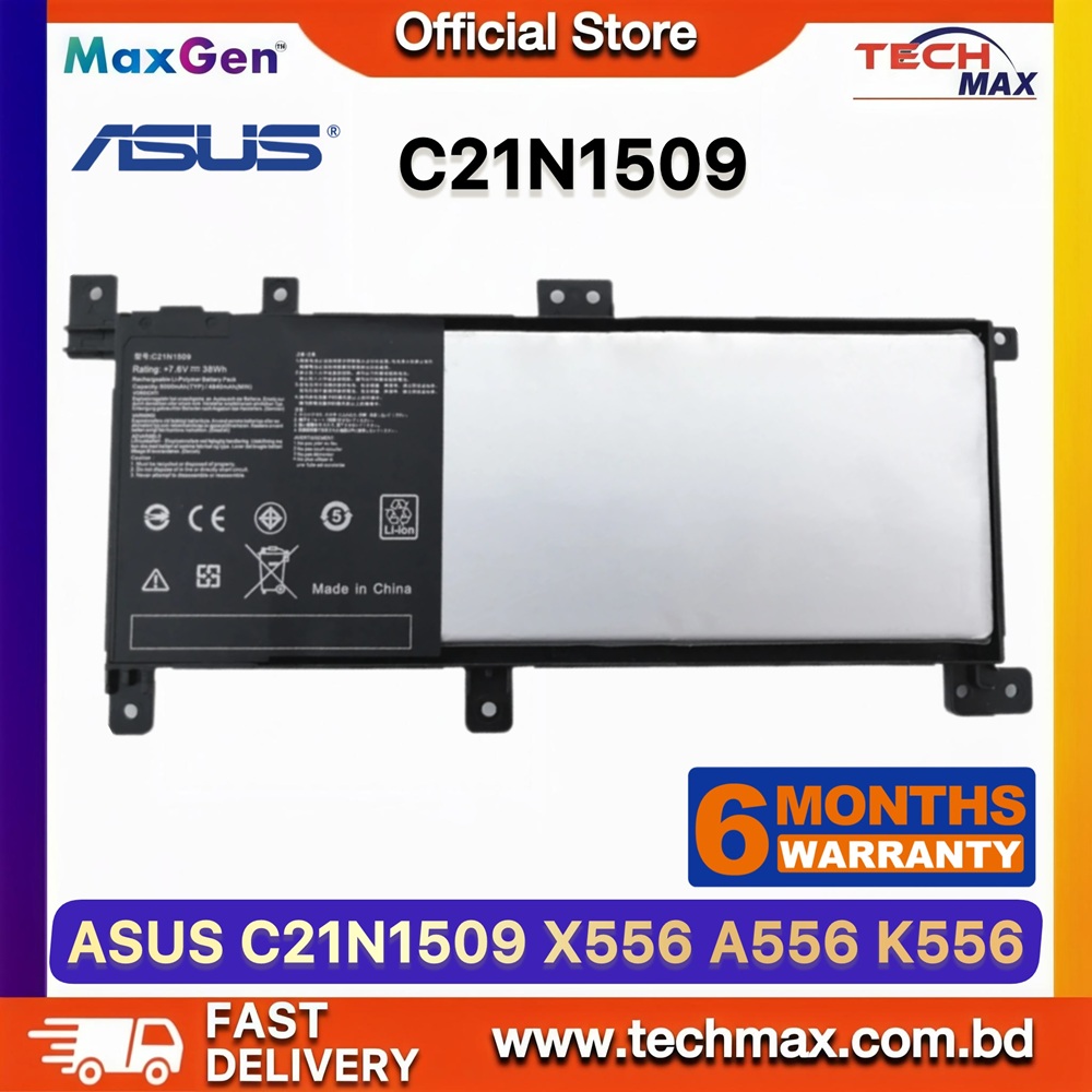 ASUS C21N1509 Battery For ASUS VivoBook X556, X556U, X556UA, X556UB, X556UF, X556UJ, X556UQ, X556UR, X556UV, A556, A556U, A556UA, A556UB, A556UF, F556, F556U, K556, K556U, K556UA, K556UB, K556UF, K556UJ, K556UQ Series Laptop Battery 1 ASUS C21N1509 Battery for VivoBook X556 X556U X556UA K556 F556 Laptop Battery