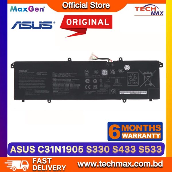 Original ASUS C31N1905 Battery for VivoBook S533 S333 S433 M433 Laptop Battery