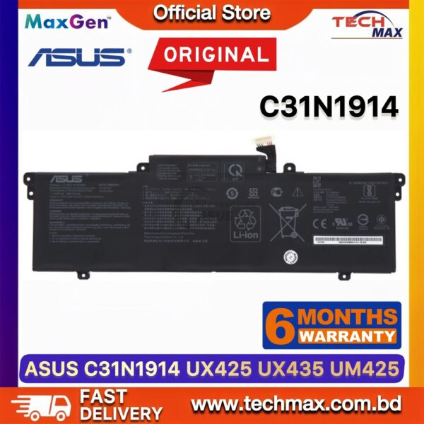 Original ASUS C31N1914 Battery for ZenBook UX425UG UX435EA UM425QA ExpertBook B5402 Laptop Battery