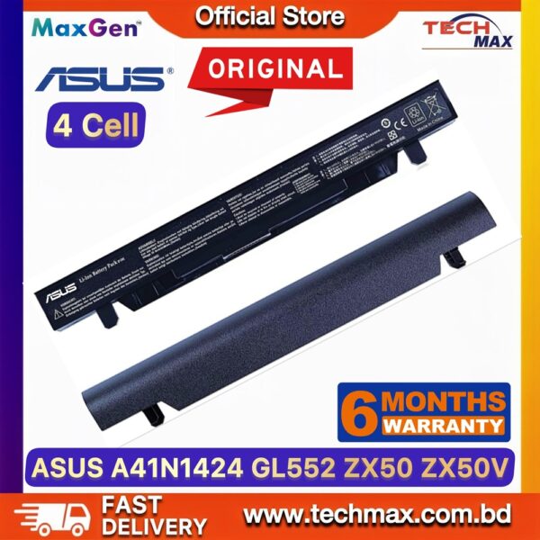 Original ASUS ROG A41N1424 Battery for GL552J GL552VW ZX50J ZX50VW Gaming Laptop Battery