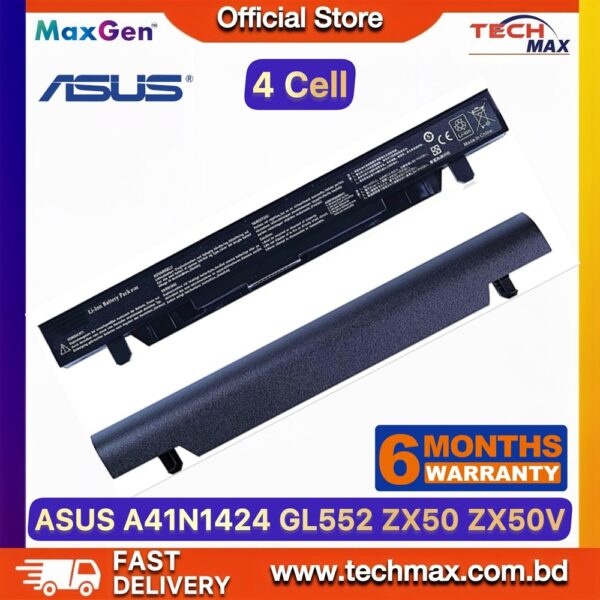 ASUS ROG A41N1424 Battery for GL552J GL552VW ZX50J ZX50VW Gaming Laptop Battery