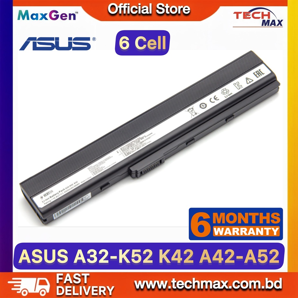 ASUS A31-K52, A32-K52, A42-K52 Battery For ASUS A42, K42, A52, K52, K52F, K52J, K52D, K52DE, K52DR, K52DY, K52JB, K52JC, K52JE, K52JR, K52JT, K52N, A42, A42J, A52F, A52J, K42F, K42JA, X52F, X52J, X52N, X42J, B53, K62, A31-B53, A41-B53, A41-K52 Series Laptop Battery 1 ASUS A31-K52 A32-K52 A42-K52 Battery for K52 K42 A42 A52 Laptop Battery