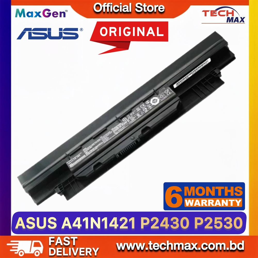 Original ASUS A41N1421 Battery For ASUS P2430, P2530, P2501LA, P2520L, P2520LA, P2520LJ, P2530UA, P2530UJ, P2530U, P2430UA, P2430UJ, P2430U, PU551L, PU551LA, PU551LD, P552LA, E451, E551, ZX50JX4200, ZX50JX4720, Pro 554UB396845X2 Series Laptop Battery 1 Original ASUS A41N1421 Battery for P2430 P2501LA P2520LA P2530UA PU551LA Laptop Battery