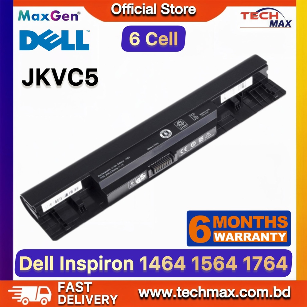 Dell JKVC5 Battery For Dell Inspiron 1464, 1464D, 1464R, i1464, Inspiron 1564, 1564D, 1564R, i1564, Inspiron 1764, i1764 Series Laptop Battery 1 Dell JKVC5 Battery for Inspiron 1464 1564 1764 Laptop Battery