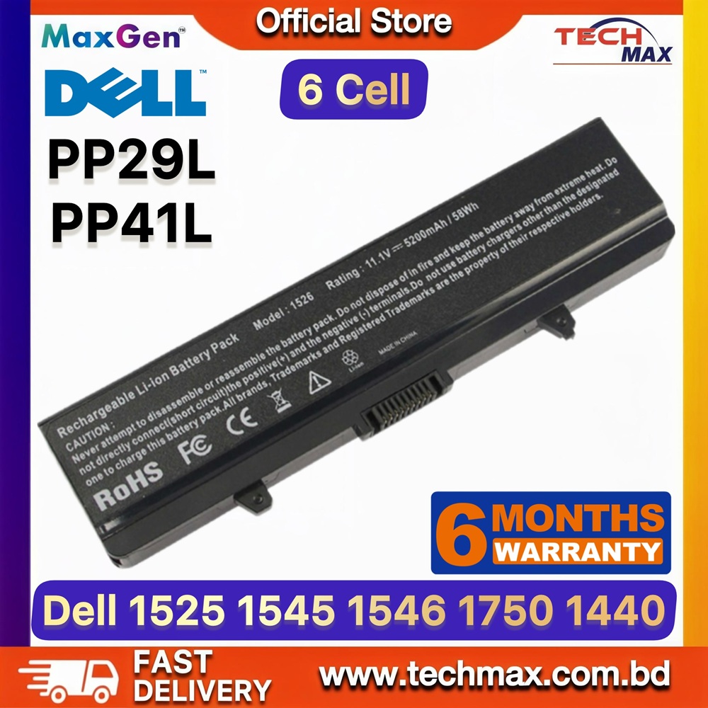 Dell PP29L, PP41L Battery For Dell Inspiron 1525, 1526, 1545, 1546, 1750, 1440, RN873, GP952, GW240, X284G, C601H, HP277, M911G, K450N Series Laptop Battery 1 Dell PP29L PP41L Battery for Dell Inspiron 1440 1525 1545 1750 Laptop Battery