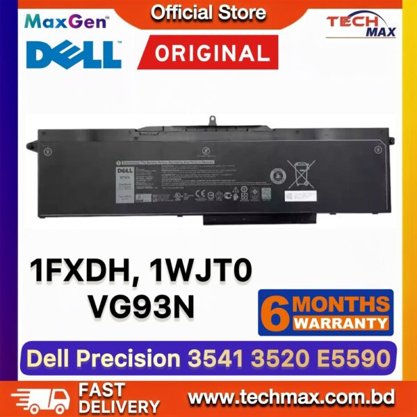 Original Dell 1FXDH 1WJT0 Battery for Latitude 5501 5511 Precision 3541 Laptop Battery