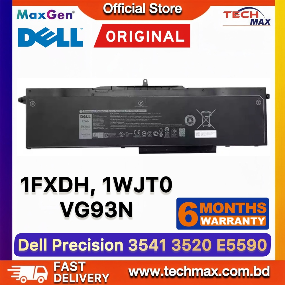 Original Dell 1FXDH, 1WJT0 Battery For Dell Latitude 15 5501, E5501, 5511, E5511, Precision 3541 3551, VG93N, 1WJTO, D191G, 0D191G Series Laptop Battery 1 Original Dell 1FXDH 1WJT0 Battery for Latitude 5501 5511 Precision 3541 Laptop Battery