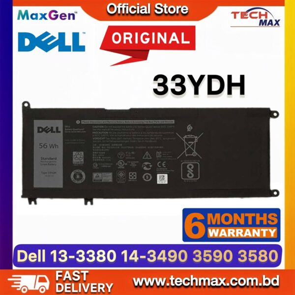 Original Dell 33YDH Battery for Inspiron 7577 7773 G3 3579 G5 5587 Laptop Battery