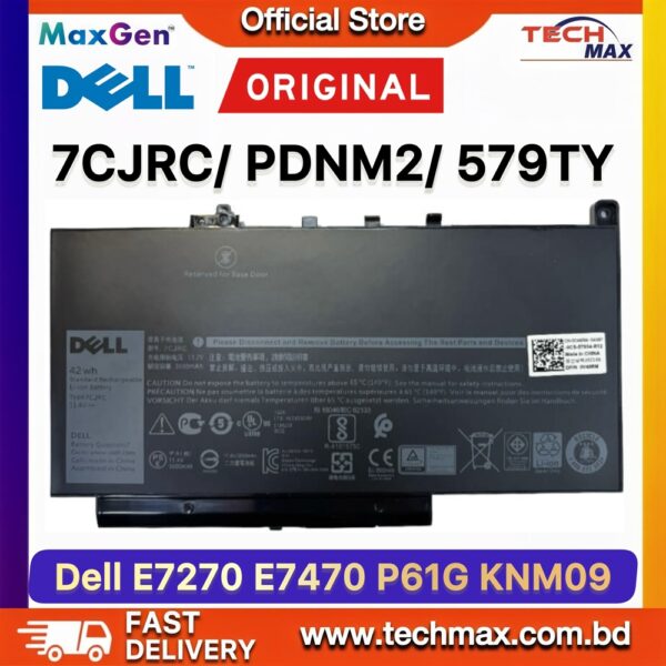 Original Dell 7CJRC Battery for Latitude 7270 E7270 7470 E7470 Laptop Battery