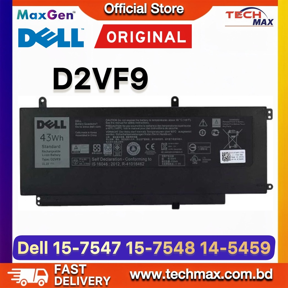 Original Dell D2VF9 Battery For Dell Inspiron 15 7547, 7548, Vostro 14 5459, 14-5459D Series Laptop Battery 1 Original Dell D2VF9 Battery for Inspiron 7547 7548 Vostro 5459 Laptop Battery