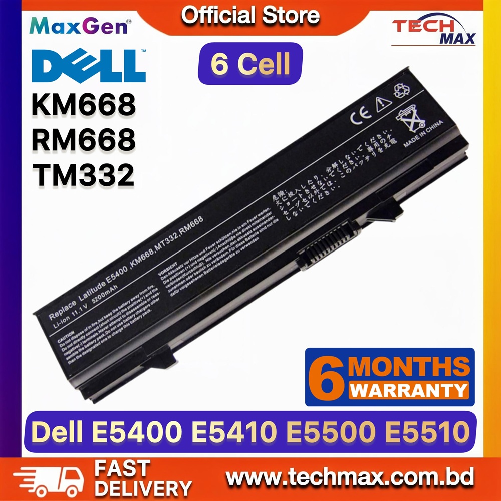 Dell KM668, KM970, MT332 Battery For Dell Latitude E5400, E5410, E5500, E5510 Series Laptop Battery 1 Dell KM668 KM970 MT332 Battery for Latitude E5400 E5410 E5500 Laptop Battery