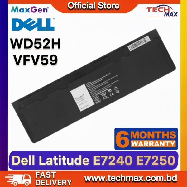 Dell WD52H VFV59 Battery for Latitude E7240 E7250 Laptop Battery