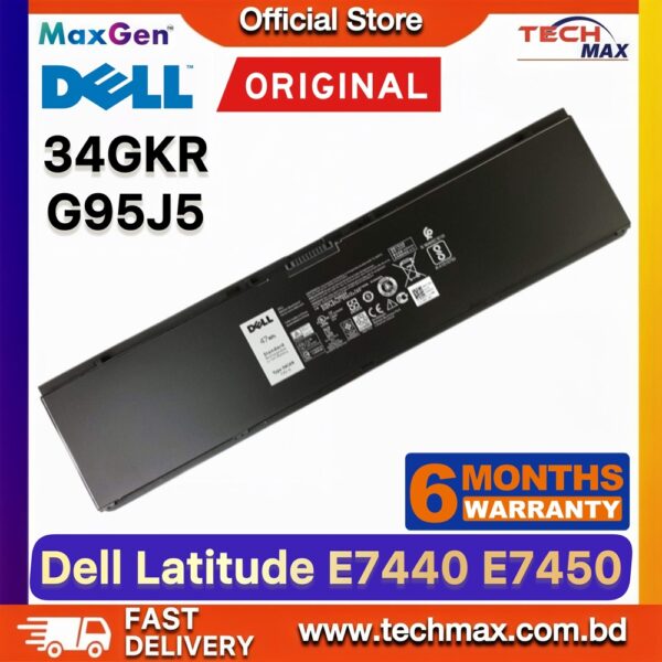 Original Dell 34GKR G95J5 Battery for Latitude E7440 E7450 E7420 Laptop Battery