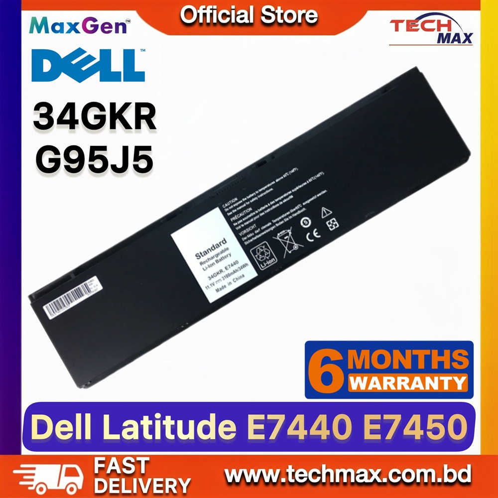 Dell 34GKR, G95J5 Battery For Dell Latitude E7440, E7450, E7420, 7440, 7420, PFXCR, F38HT, 3RNFD, G0G2M, T19VW, 909H5, 0909H5 Series Laptop Battery 1 Dell 34GKR G95J5 Battery for Latitude E7440 E7450 E7420 Laptop Battery