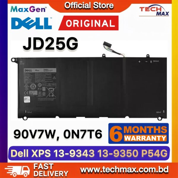 Original Dell JD25G Battery for XPS 13 9343 9350 Laptop Battery