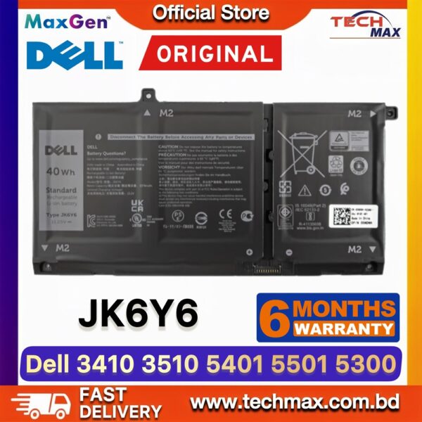 Original Dell JK6Y6 C5KG6 Battery for Latitude 3120 3410 Inspiron 5300 Vostro 5300