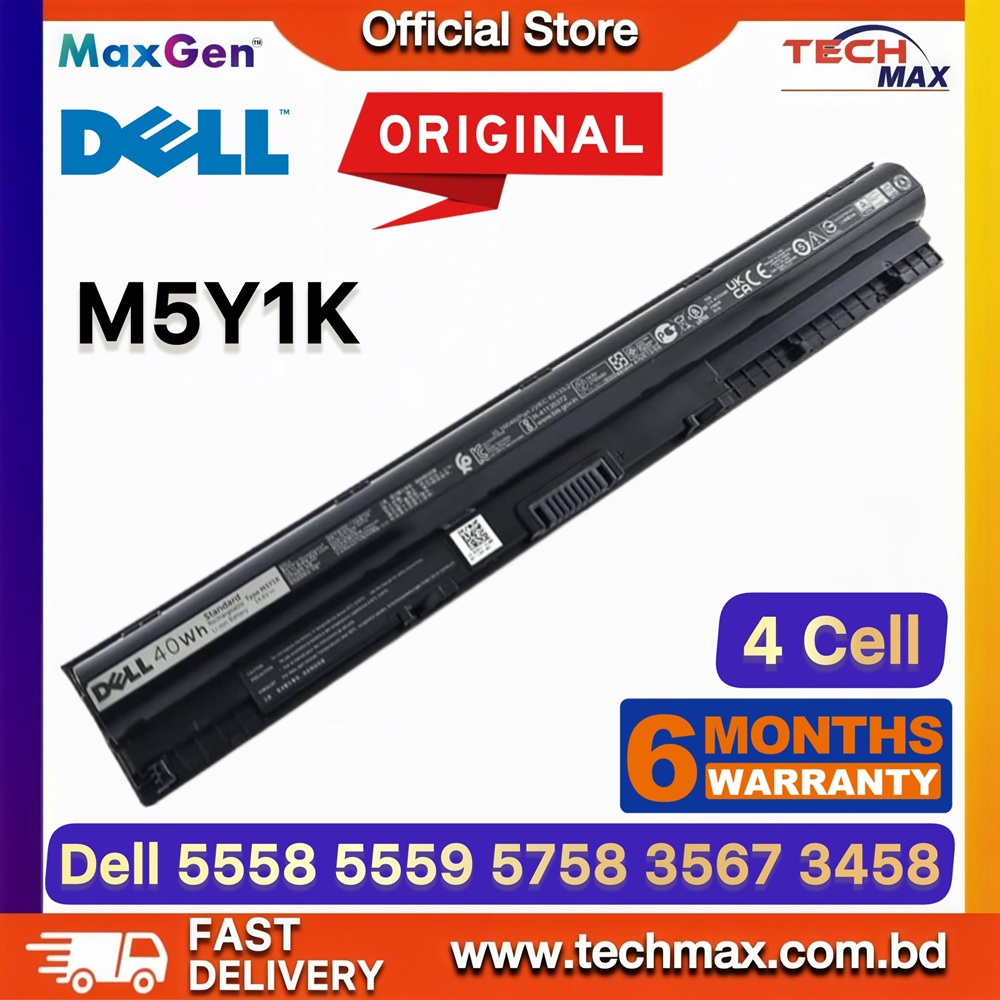 Original Dell M5Y1K Battery For Dell Inspiron 14 3451, 3452, 3458, 5455, 5458, 5459, Inspiron 15 3551, 3552, 3558, 3567, 5551, 5552, 5555, 5558, 5559, 5566, Inspiron 17 5755, 5758, 5759, Vostro 3458, 3558 Series Laptop Battery 1 Original Dell M5Y1K Battery for Inspiron 14 3458 15 3558 17 5758 Laptop Battery