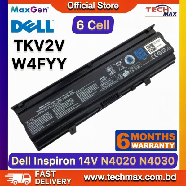 Dell TKV2V W4FYY Battery for Inspiron N4020 N4030 14V Laptop Battery