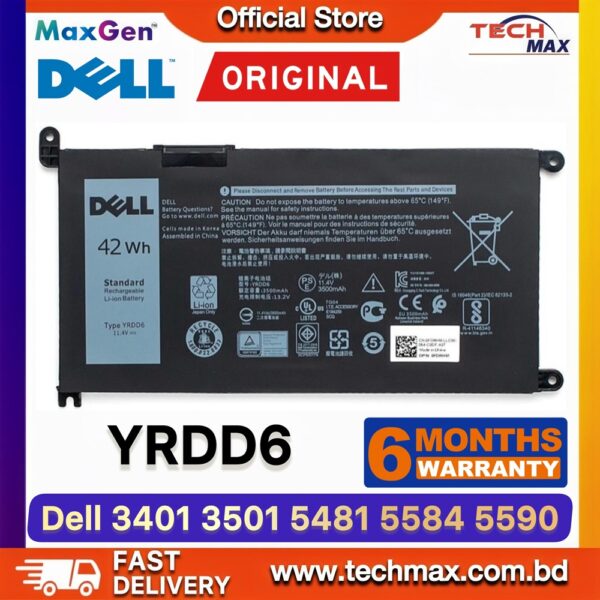 Original Dell YRDD6 Battery for Inspiron 5480 5481 5590 Laptop Battery