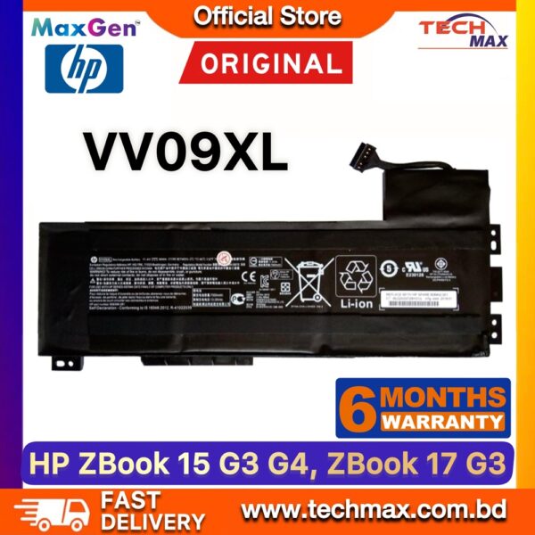 Original HP VV09XL Battery for ZBook 15 G3 G4 and ZBook 17 G3 Laptop Battery